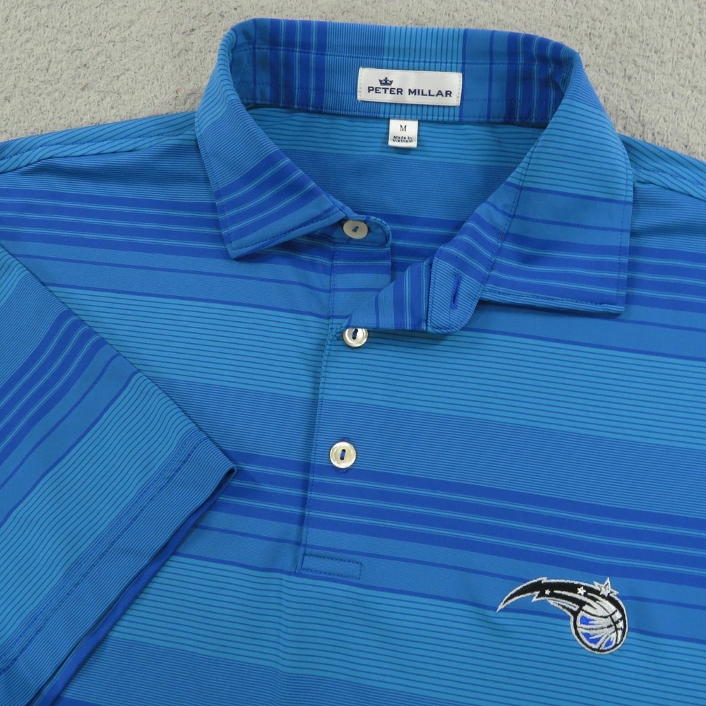Orlando Magic Shirt Mens Medium Peter Millar Golf Polo Summer Comfort Crown